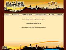 Tablet Screenshot of hazank-kiado.hu